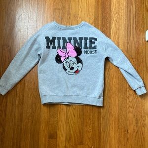 Minnie Mouse flip sequin sweatshirt